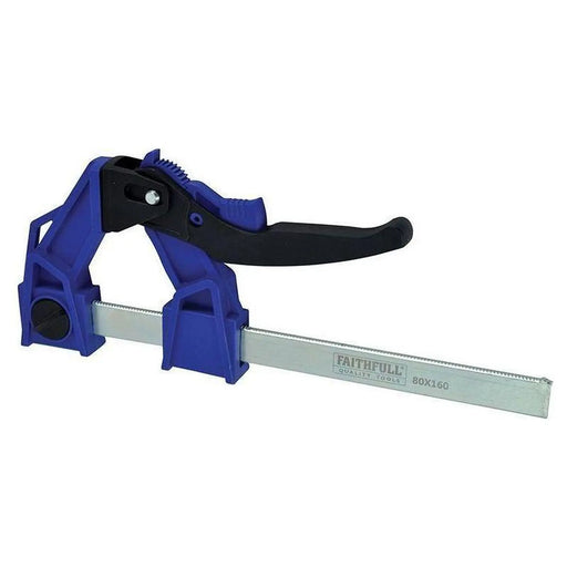 Faithfull Heavy-Duty Lever Clamp Capacity 160mm