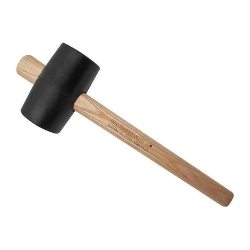 Faithfull Black Rubber Mallet 16oz Heavy Duty Tool