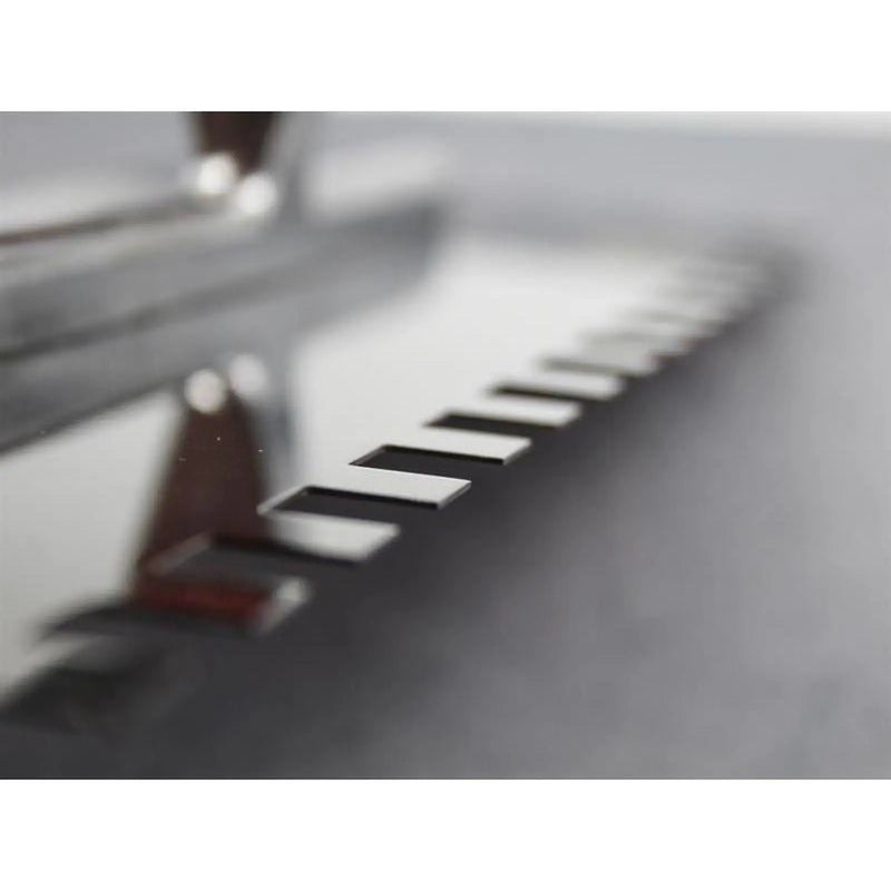 Faithfull Notched Trowel Serrated 10mm Stainless Steel Soft Grip Handle 13 x 4.1/2in