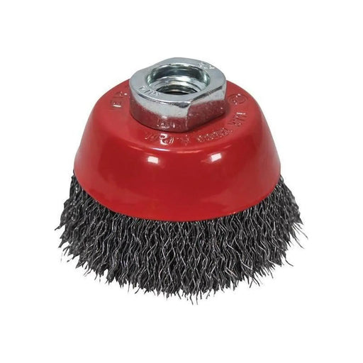 Faithfull Wire Cup Brush 60mm M14x2, 0.30mm Steel Wire