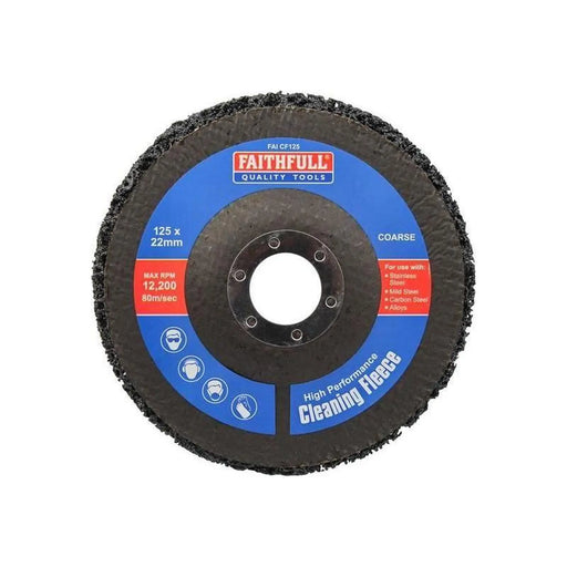 Faithfull Cleaning Fleece Disc Coarse 125mm
