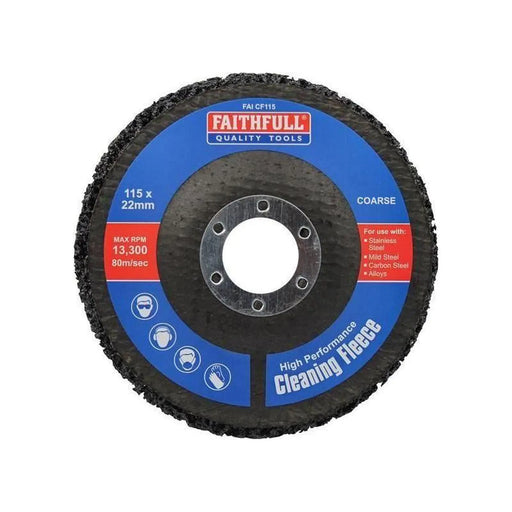 Faithfull Coarse Cleaning Fleece Disc 115mm
