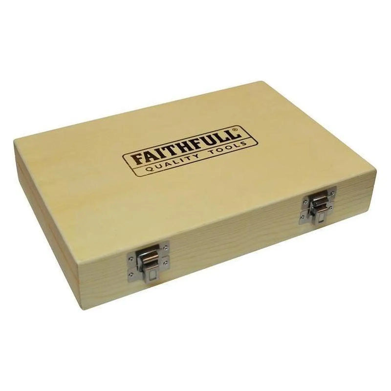 Faithfull 30 Piece Router Bit Set with Tungsten Carbide Tips