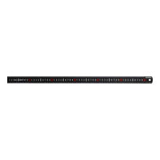 Faithfull Matt Black Stainless Steel Measuring Rule 600mm