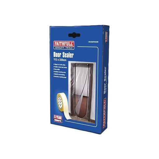 Faithfull Door Dust Sealer Reusable Heavy Duty Screen