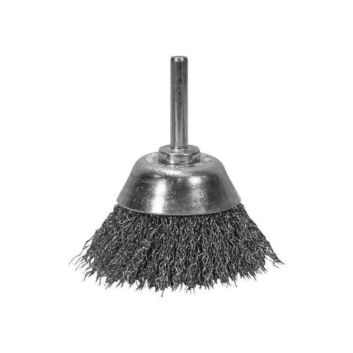 Faithfull Wire Cup Brush 75mm x 6mm Shank, 0.30mm Wire
