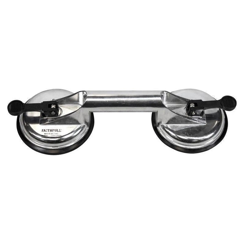 Faithfull Double Pad Aluminium Pro Suction Lifter