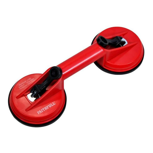 Faithfull Double Pad Suction Lifter 120mm Heavy Duty