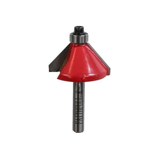 Faithfull Router Bit TCT 45° Chamfer 1/4in Shank
