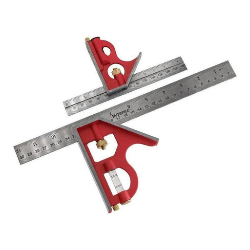 Faithfull Combination Square Twin Pack 150mm & 300mm