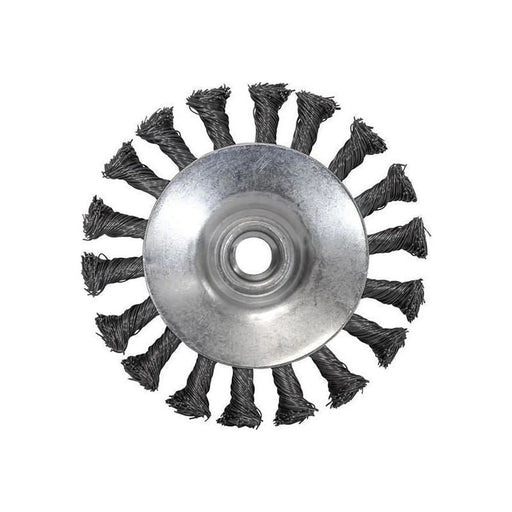 Faithfull Conical Wire Brush 100mm M14 Heavy Duty