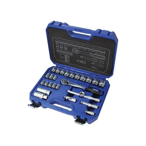 Faithfull 3/8in Drive Socket Set 26 Piece with Accessories