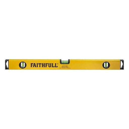 Faithfull Box Level 60cm with 3 Vials for Professionals