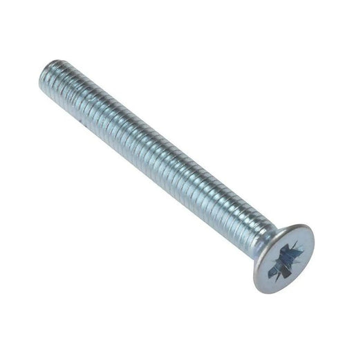 Forgefix Machine Screw Pozi Compatible CSK ZP M6 x 50mm Bag 25