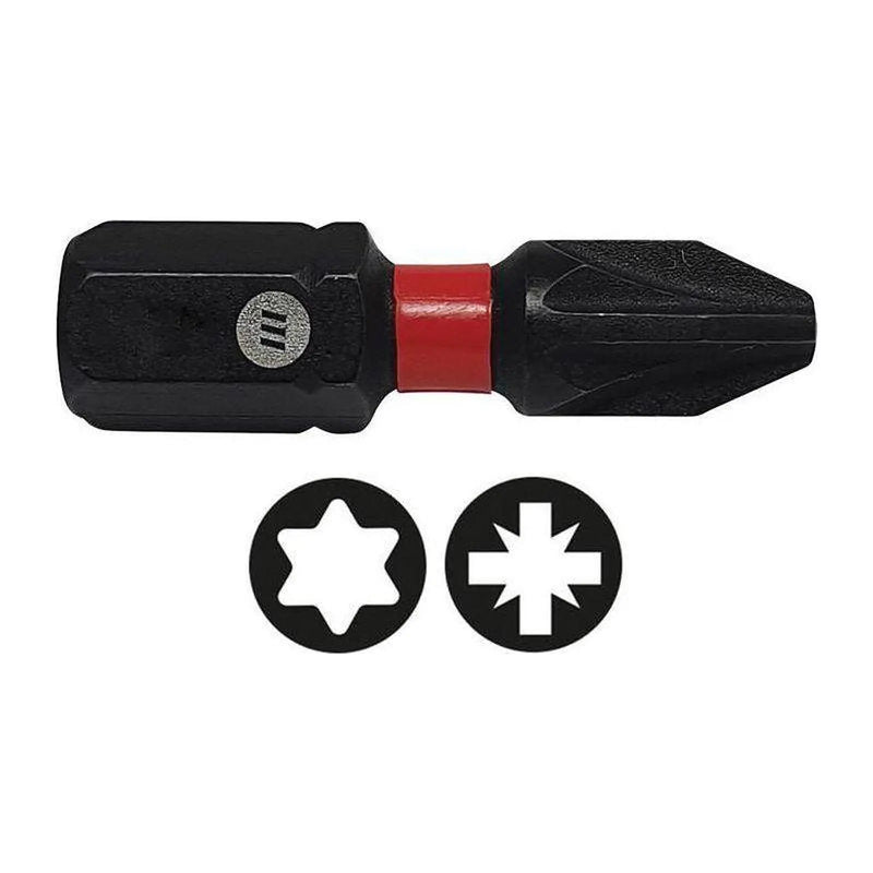 Forgefix ForgeFast Pozidriv Compatible Impact Bit PZ1 x 25mm (Card 2)
