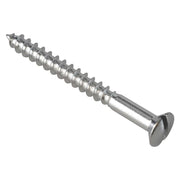Forgefix Multi-Purpose Screw SL Raised Head Chrome Plated 4.0 x 40mm ForgePack 20