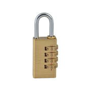 Faithfull Brass Combination Padlock 28mm Heavy Duty