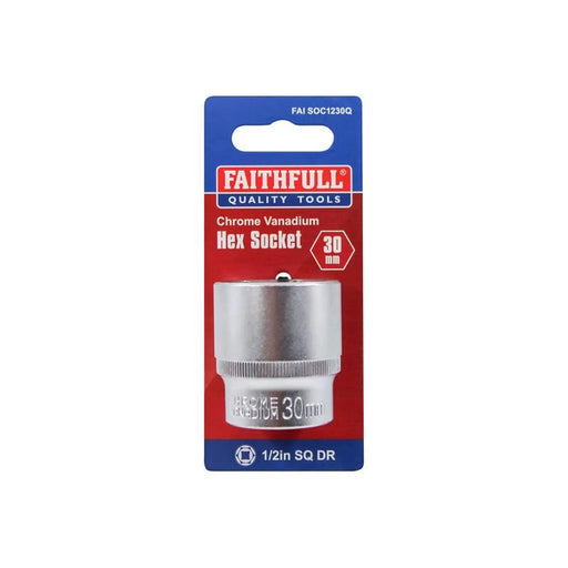 Faithfull Hex Socket 1/2in Drive 30mm
