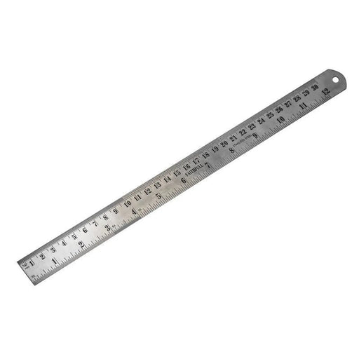 Faithfull Steel Rule 300mm / 12in x 25mm