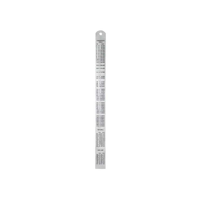 Faithfull Steel Rule 300mm / 12in x 25mm