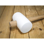 Faithfull White Rubber Mallet 28oz Heavy Duty Tool