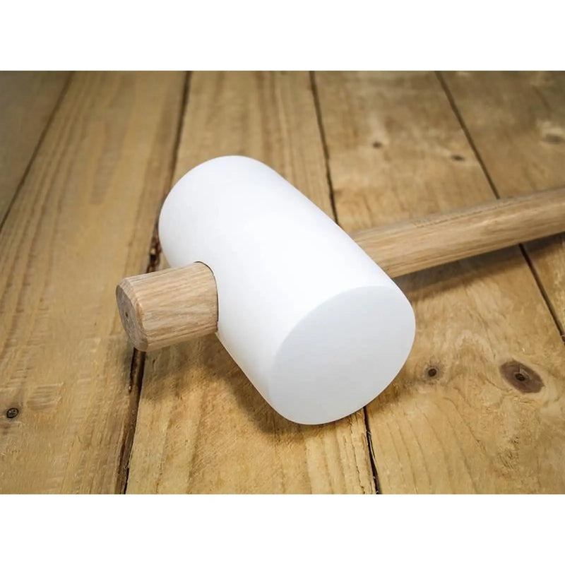 Faithfull White Rubber Mallet 28oz Heavy Duty Tool