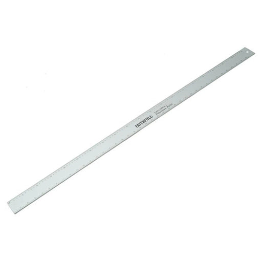 Faithfull Aluminium Flat Rule 1m Heavy Duty Measuring Tool