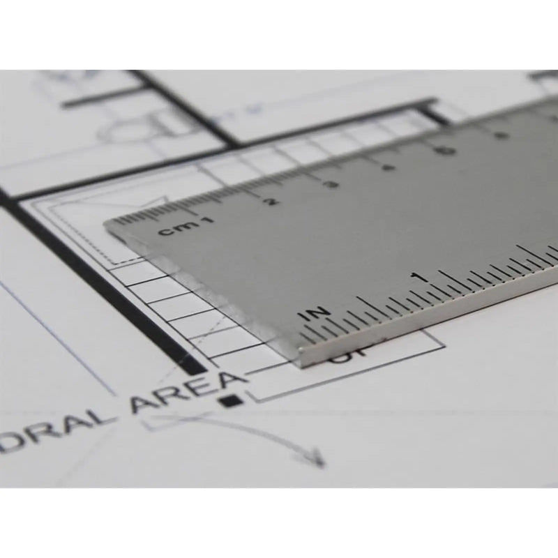 Faithfull Aluminium Flat Rule 1m Heavy Duty Measuring Tool