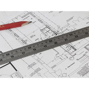 Faithfull Steel Rule 1m / 39in x 30mm