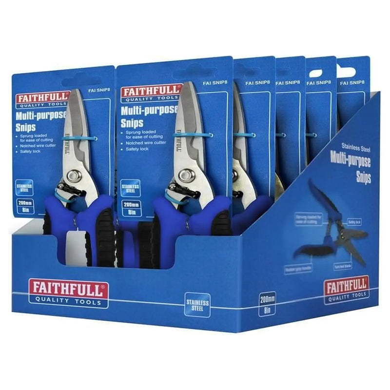 Faithfull Multipurpose Snips 200mm (8in)