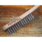 Faithfull Heavy-Duty Scratch Brush, Two Row