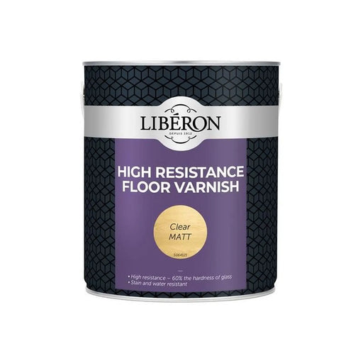Liberon High Resistance Floor Varnish Clear Matt 2.5 litre