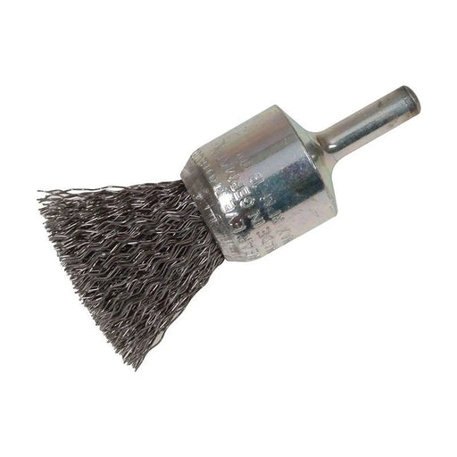 Lessmann End Brush with Shank 23/22 x 25mm, 0.30 Steel Wire