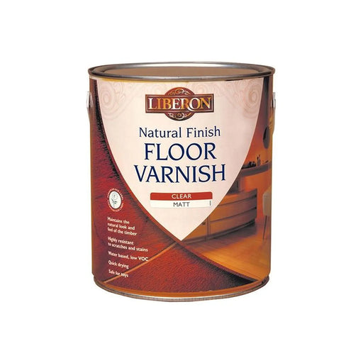 Liberon Natural Finish Floor Varnish Clear Matt 2.5 litre