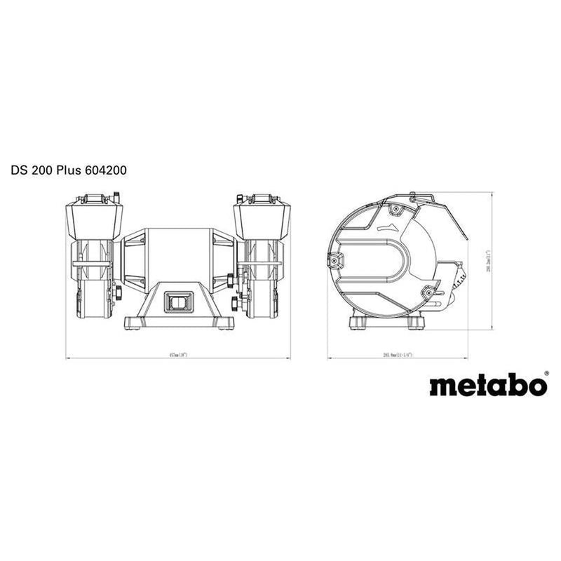 Metabo DS 200 Plus Bench Grinder 600W 240V
