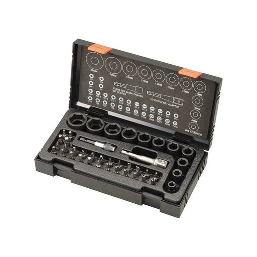 Hikoki Metric 1/2in Drive Impact Socket & Bit Set, 41  Piece