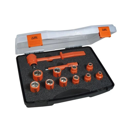 Itl Insulated Insulated Socket Set of 12 1/2in Drive