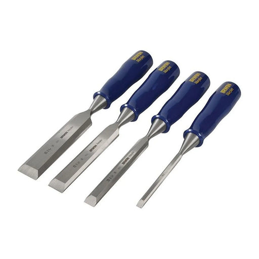 Irwin® Marples® M444 Bevel Edge Chisel Blue Chip Handle Set, 4 Piece