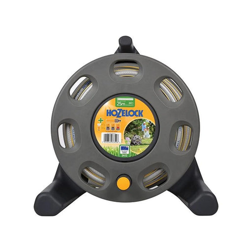 Hozelock 2412 30m Freestanding Compact Hose Reel + 25m of 12.5mm Hose