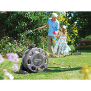 Hozelock 2412 30m Freestanding Compact Hose Reel + 25m of 12.5mm Hose