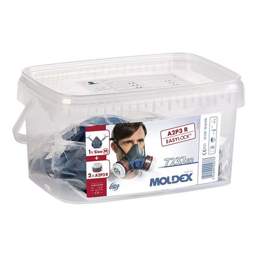 Moldex Series 7000 Half Mask (Medium) + 2 x A2P3 R Filters + Storage Box
