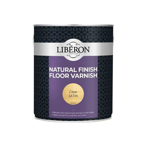 Liberon Natural Finish Floor Varnish Clear Satin 2.5 litre