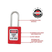 Master Lock Lockout Padlock – 35mm Body & 4.76mm Stainless Steel Shackle