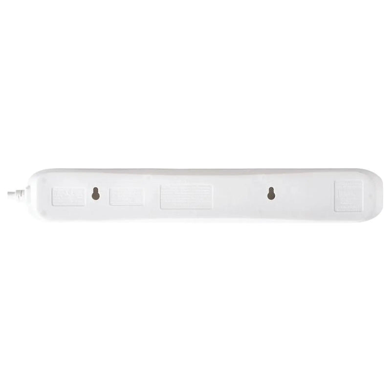 Masterplug Extension Lead 240V 6-Gang 13A White Surge Protected 2m