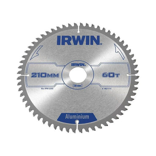 Irwin® Professional Aluminium Circular Saw Blade 210 x 30mm x 60T TCG