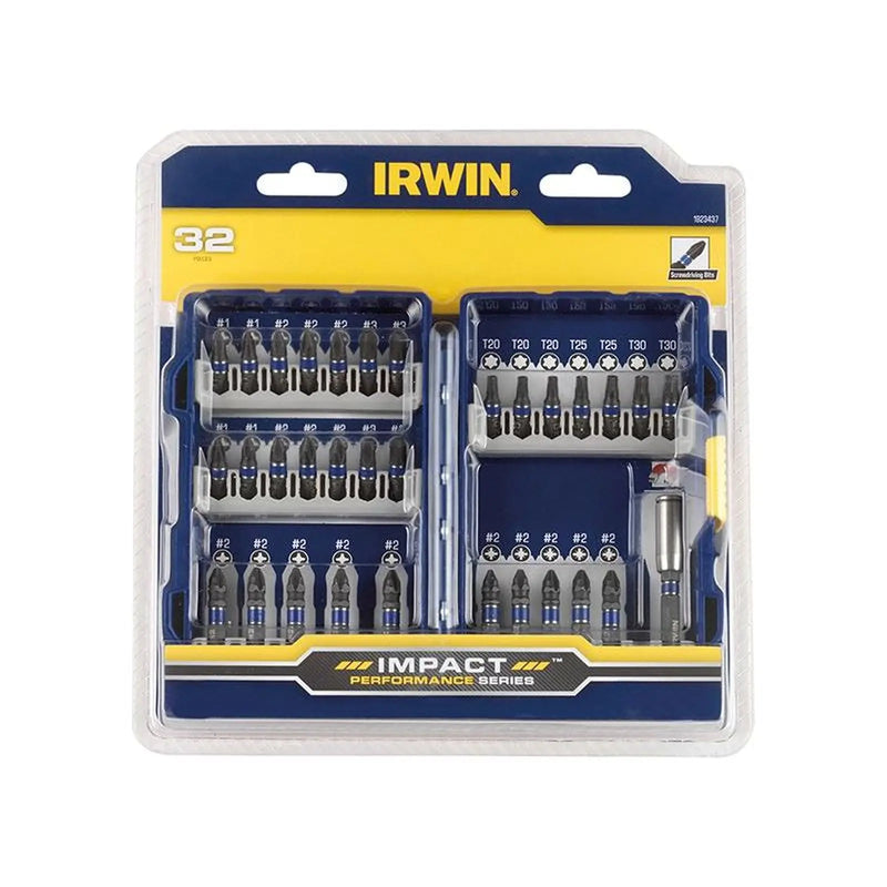 Irwin® Impact Screwdriver Bit Set, 32 Piece