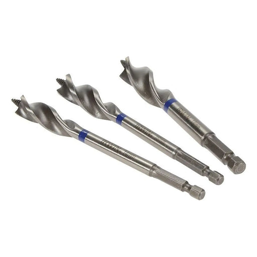 Irwin® Blue Groove Wood Power Bit Set, 3 Piece