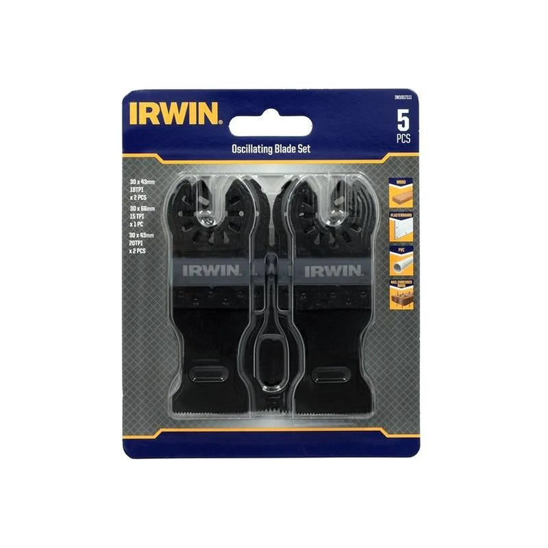 Irwin® IW1017111 Oscillating Blade Set, 5 Piece