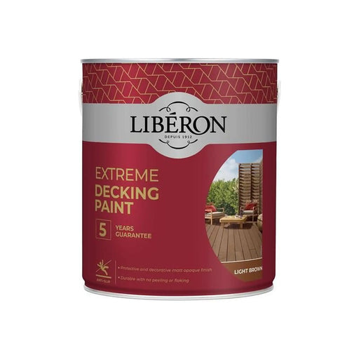 Liberon Extreme Decking Paint Light Brown 2.5 litre
