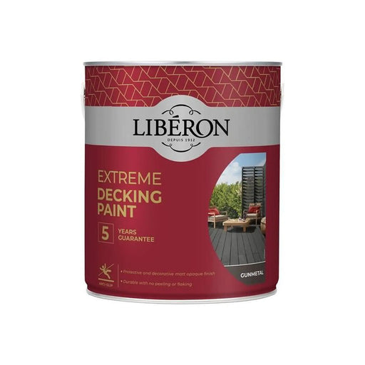 Liberon Extreme Decking Paint Gun Metal 2.5 litre